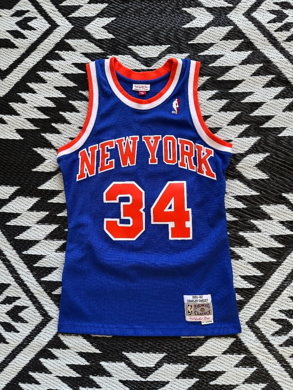 New York Knicks Mitchell & Ness Charles Oakley Hardwood Basketball Jersey